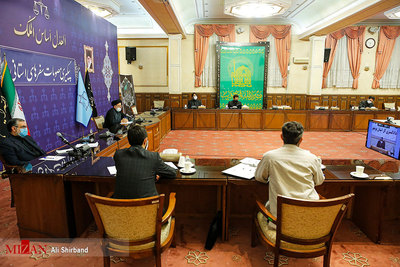 ارتباط تصویری رئیس قوه قضاییه با روسای دادگستری‌های زنجان و بوشهر
