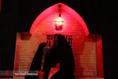 عزاداری شب هشتم محرم در امامزاده علی‌اکبر (ع) چیذر