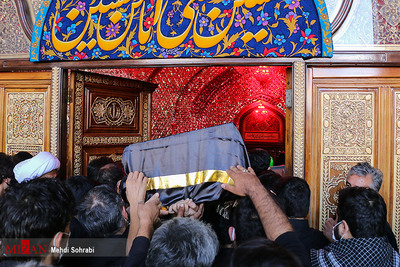 مراسم تشییع پیکر مرحوم روح الله حسینیان