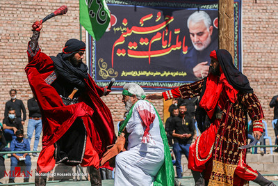 مراسم تعزیه خوانی ظهر عاشورا - روستای ده زیار کرمان