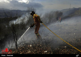 آتش سوزی در شمال اسپانیا