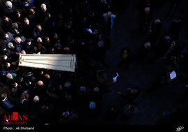 مراسم تشییع جنازه ولی الله مومنی