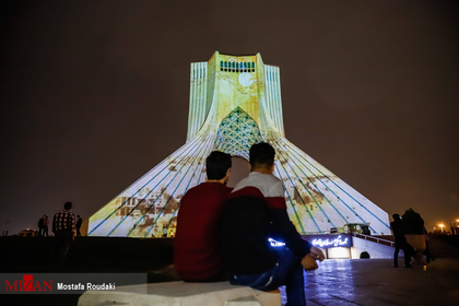 ویدئو مپینگ برج آزادی به مناسبت هفته تهران