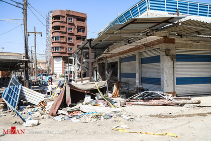 انفجار گاز در بازارچه عامری اهواز