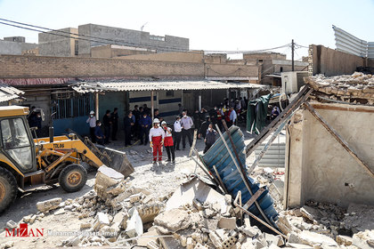 انفجار گاز در بازارچه عامری اهواز