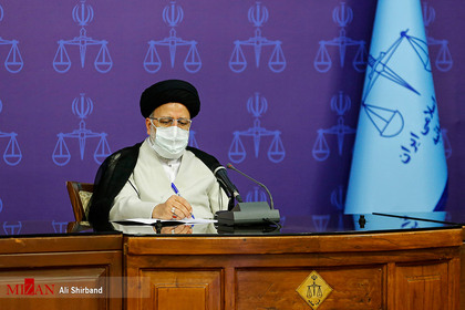 آبت الله رئیسی رئیس قوه قضاییه در جلسه شورای عالی قوه قضاییه
