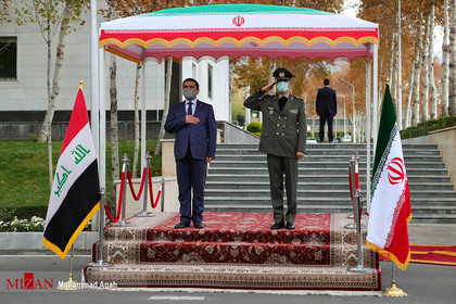 مراسم استقبال رسمی از وزیر دفاع عراق