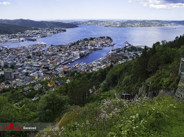 نمایی از شهر برگن در نروژ