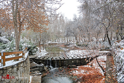 بارش اولین برف پاییزی در مشهد