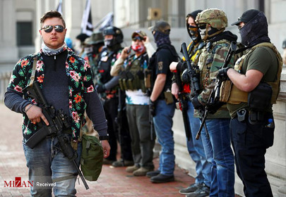 رهبر معترضان مسلح در ویرجینیا.