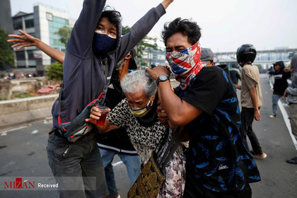اعتراضات کارگری در اندونزی.