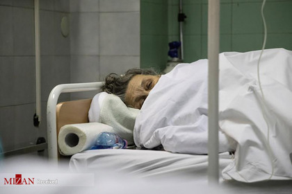 بیمار کرونایی در بیمارستانی در سیبری.