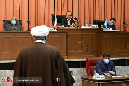 نخستین جلسه رسیدگی به اتهامات میر علی اشرف عبدالله پوری حسینی به ریاست قاضی جواهری