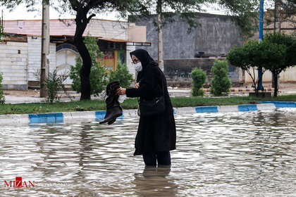 آب گرفتگی و سیلاب در آبادان