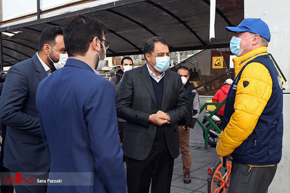 حضور کریستف هاملن  نماینده سازمان بهداشت جهانی در بازدید از متروی تئاتر شهر تهران