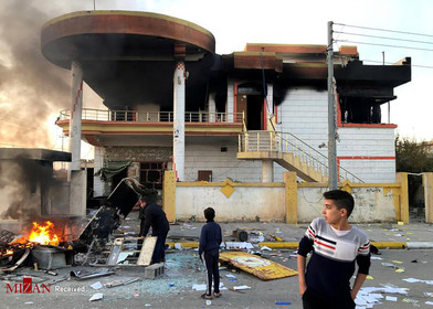 انفجار ساختمان مرکزی حذب دموکرات در سلیمانیه-کردستان.