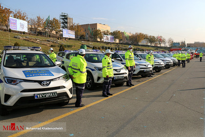 رزمایش طرح ترافیکی زمستانه پلیس راهور
