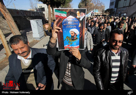 راهپیمایی و اعتراض مردم بیرجند به جنایات آل سعود و اعدام شیخ نمر