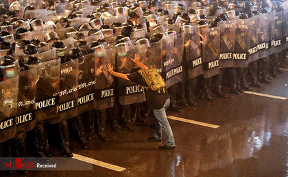 اعتراضات ضد سلطنتی در تایلند.
