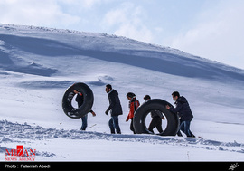 تفریحات زمستانی در منطقه سربند استان مرکزی