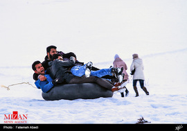 تفریحات زمستانی در منطقه سربند استان مرکزی