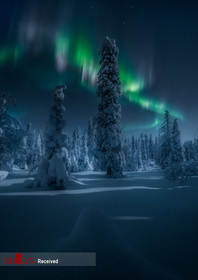  عکاس : کیم جنسن - فنلاند در شب


