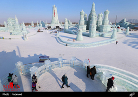 جشنواره‌ای برف و یخ در چین