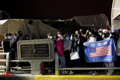 مهاجران کوبایی در مرز آمریکا.