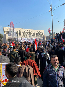 راهپیمایی مردم عراق در سالگرد شهادت سردار سلیمانی و ابومهدی المهندس
