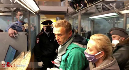 دستگیری رهبر معترضان در روسیه.