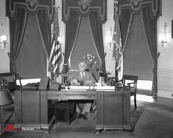 رئیس جمهور روزولت، سال 1933 میلادی.
