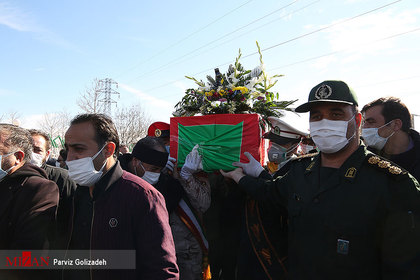 مراسم تشییع و تدفین اولین شهیده مدافع سلامت شهرستان اهر

