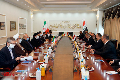  گفتگوی دو جانبه رئیس قوه قضاییه با «فائق زیدان» رئیس شورای عالی قضایی عراق