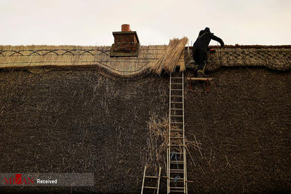 تعمیر سقف در جزیره گل وی - انگلیس 