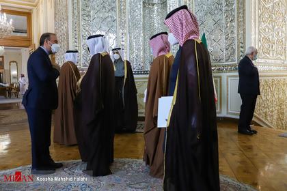 دیدار وزیر امور خارجه قطر با ظریف