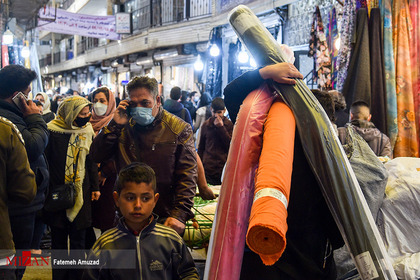 حراج کرونا در بازار شب عید
