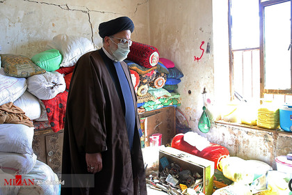 بازدید رئیس قوه قضاییه از مناطق زلزله زده سی سخت