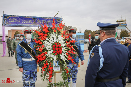 مراسم استقبال از پیکر مطهر خلبان شهید  بیرجند بیک محمدی  - همدان
