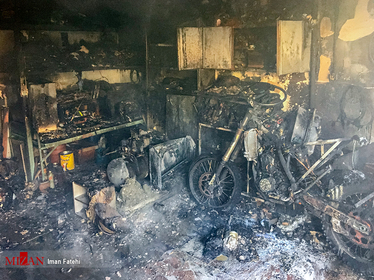 آتش سوزی یک واحد مسکونی - سنندج