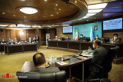 حضور رئیس قوه قضاییه در جلسه شورای قضایی استان آذربایجان غربی
