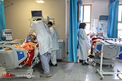 بیمارستان گلستان اهواز در پیک جدید کرونایی

