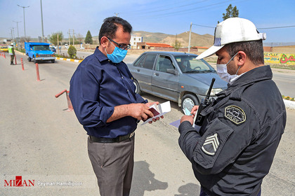 کنترل تردد خودرو‌ها در ورودی‌های شهر بجنورد - خراسان شمالی

