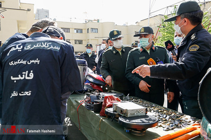  سردار رحیمی رئیس پلیس تهران در چهل و سومین مرحله از طرح رعد