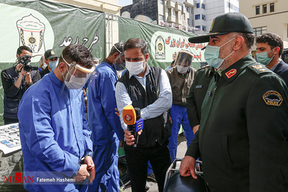  سردار رحیمی رئیس پلیس تهران در چهل و سومین مرحله از طرح رعد