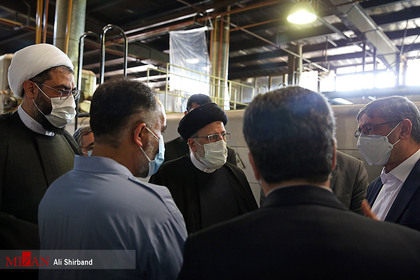 بازدید رئیس قوه قضاییه از کارخانه صنایع غذایی کیوان استان همدان