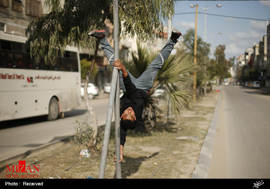 محبوبیت ورزش پارکور در غزه