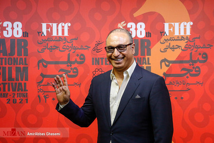 حمید فرخ نژاد بازیگر ، در سومین روز سی و هشتمین جشنواره جهانی فیلم فجر