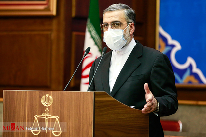 غلامحسین اسماعیلی سخنگوی قوه قضاییه در چهل و پنجمین نشست خبری
