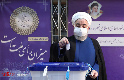 حضور حسن روحانی در انتخابات 1400