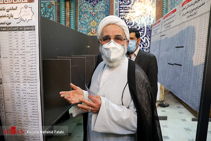 حضور حجت الاسلام والمسلمین ناطق نوری در انتخابات 1400